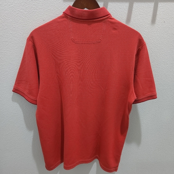 Tommy Bahama Polo Shirt Mens Medium Emfielder Red Supima Cotton Short Sleeve EUC - Picture 2 of 9